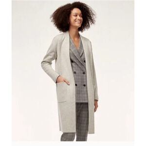 Aritzia Wilfred Belize Long Open Cardigan Pockets 100% Merino Wool Size XS 2834